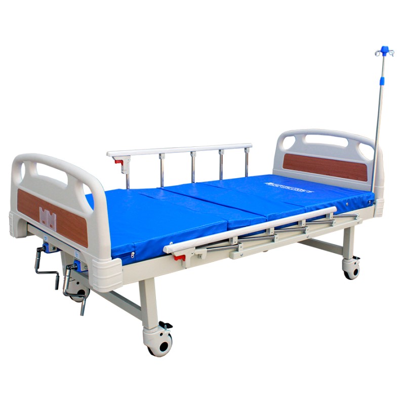 Cama de Hospital Manual De Lujo 2 Manivelas Con Accesorios - Image 1